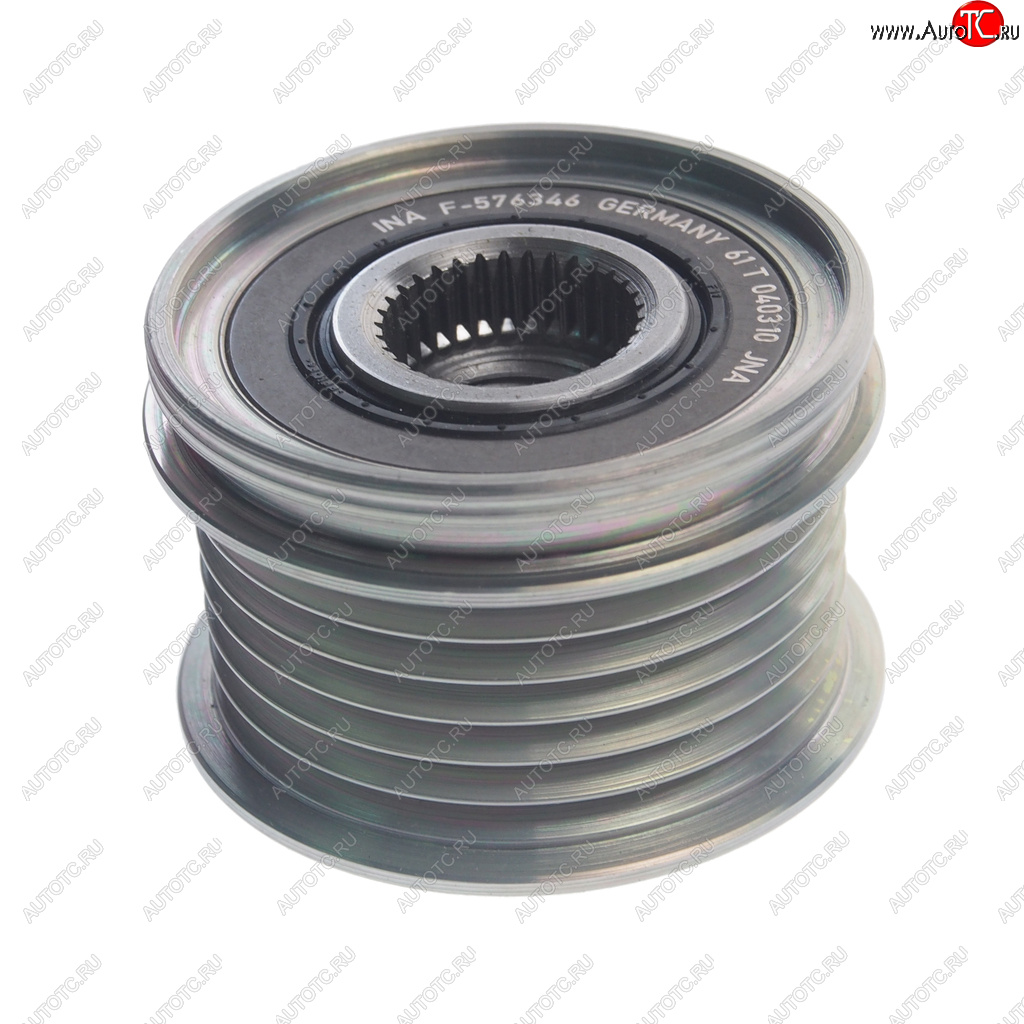 3 399 р. Шкив VW Golf (04-14) AUDI A3 (08-13) SEAT Leon (06-13) SKODA Octavia (09-13) генератора INA INA 535015510  с доставкой в г. Пермь