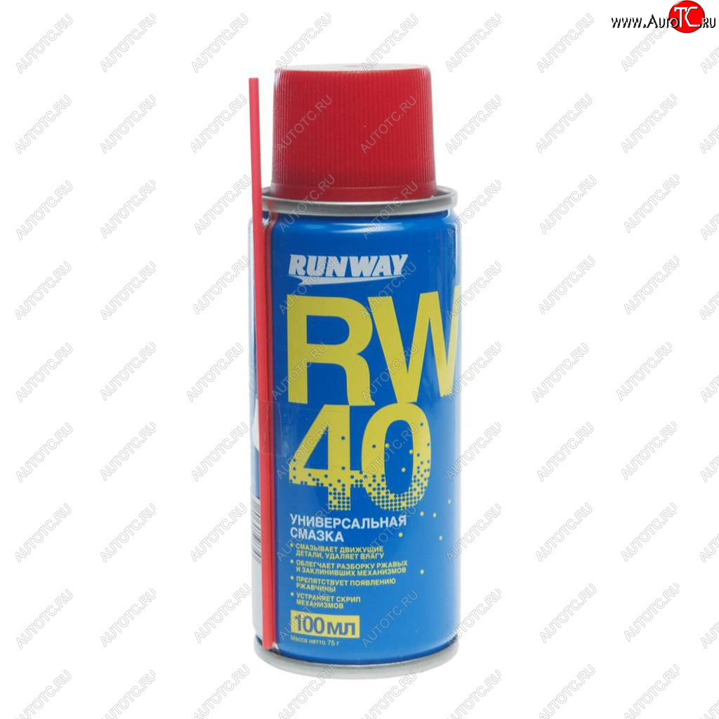 247 р. Смазка универсальная проникающая RW-40 100мл аэрозоль RUNWAY RUNWAY rw6094 RUNWAY rw6094  с доставкой в г. Пермь
