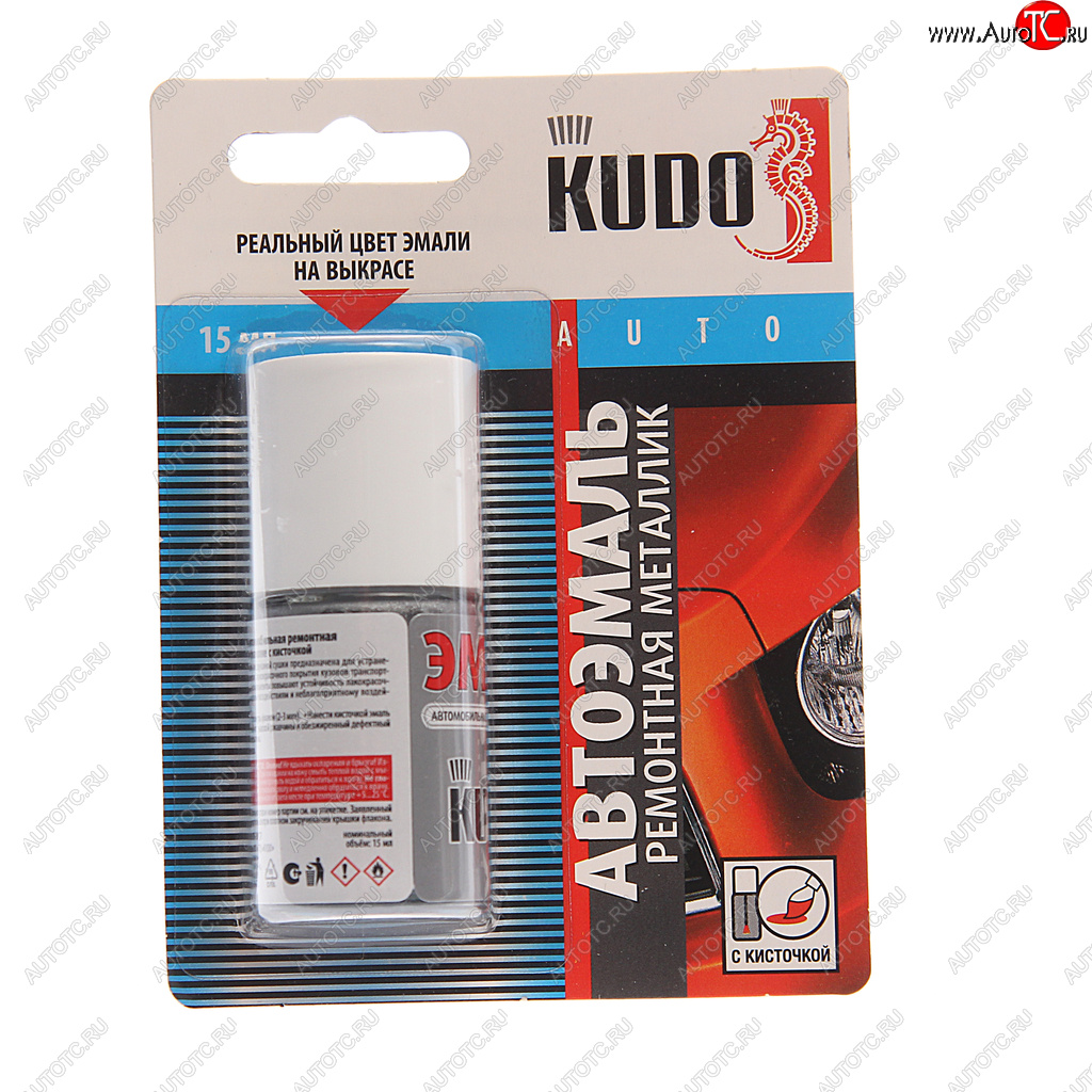 188 р. Краска GEELY D06 PEARL SILVER серебристая с кистью 15мл KUDO KUDO ku-74202  с доставкой в г. Пермь