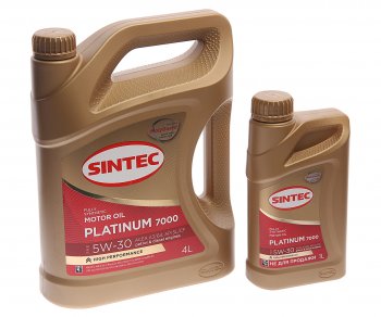 2 079 р. Масло моторное Platinum 7000 A3B4 5W30 синт.4+1л SINTEC SINTEC 600223  с доставкой в г. Пермь. Увеличить фотографию 1