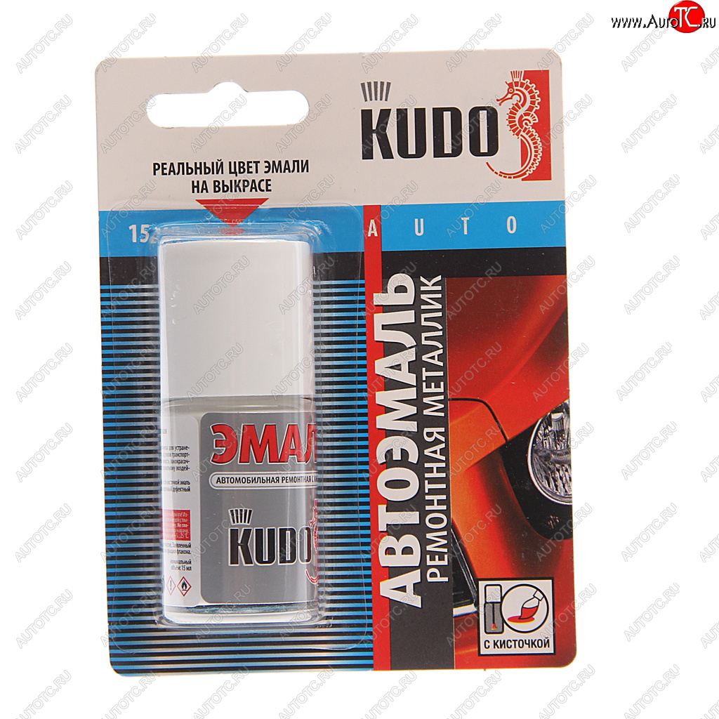 188 р. Краска BAIC CAQGP7 WHITE METALLIC белая с кистью 15мл KUDO KUDO ku-74370  с доставкой в г. Пермь
