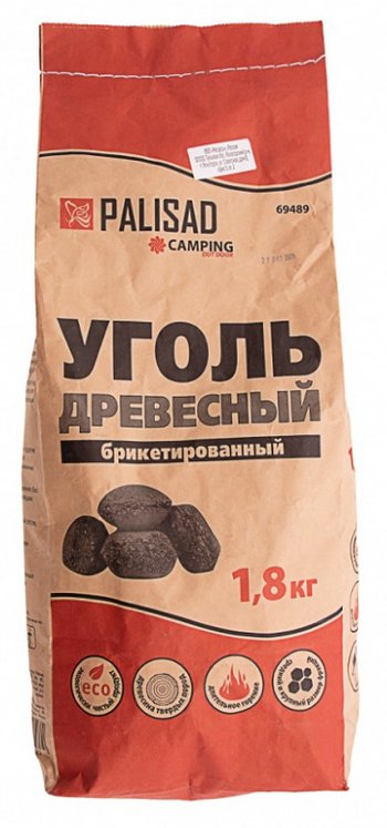 165 р. Уголь древесный брикетированный 1.8кг PALISAD PALISAD 69489 PALISAD 69489  с доставкой в г. Пермь. Увеличить фотографию 2