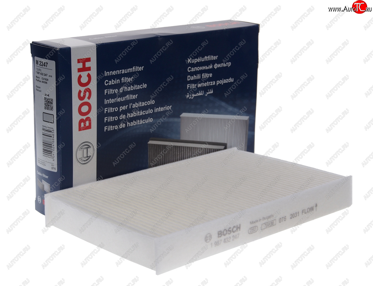 769 р. Фильтр воздушный салона NISSAN Juke (10-) (1.6) BOSCH BOSCH 1987432247 BOSCH 1987432247  с доставкой в г. Пермь