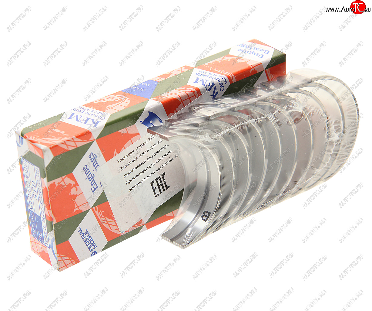 2 259 р. Вкладыши HYUNDAI Solaris (11-) KIA Rio (11-) коренные STD комплект (10шт.) KFM KFM 21020-2b101  с доставкой в г. Пермь