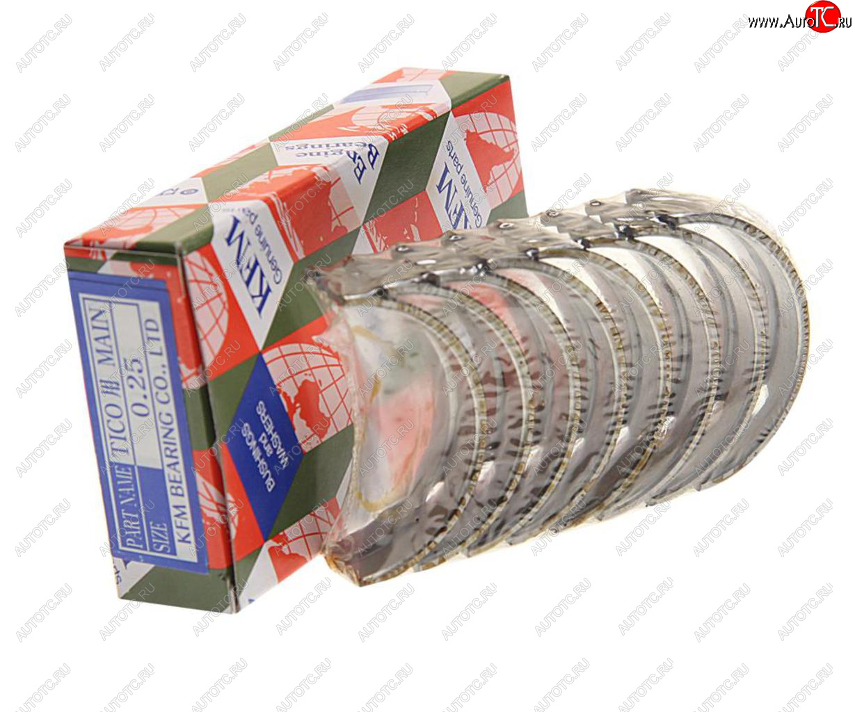 1 099 р. Вкладыши DAEWOO Matiz (0.8) коренные d+0.25 комплект (8шт.) KFM KFM 1230061810025  с доставкой в г. Пермь