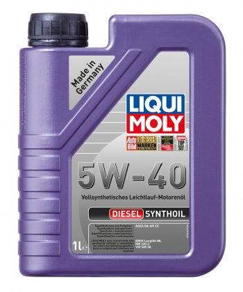 2 199 р. Масло дизельное DIESEL SYNTHOIL 5W40 синт.1л LIQUI MOLY LIQUI MOLY 1926  с доставкой в г. Пермь. Увеличить фотографию 1