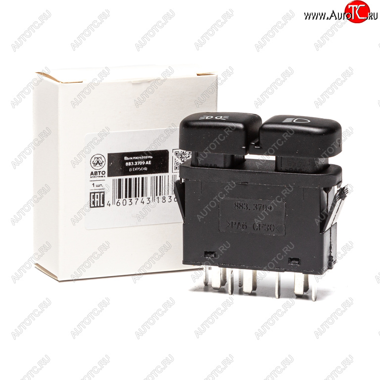 459 р. Выключатель клавиша ВАЗ-2115 наружного освещения AVTOELECTRICA AVTOELECTRICA 883.3709 ае  с доставкой в г. Пермь