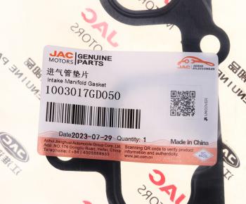 649 р. Прокладка коллектора JAC S5 впускного OE JAC 1003017gd050  с доставкой в г. Пермь. Увеличить фотографию 3