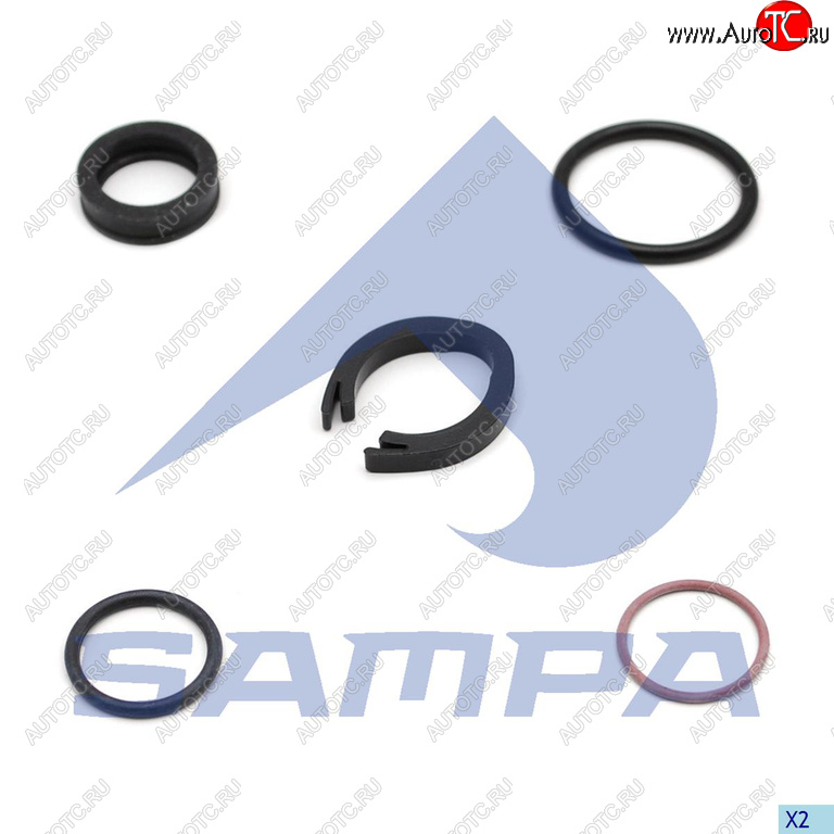 182 р. Фиксатор MAN MERCEDES трубки пластиковой (NG12,система VOSS 230) SAMPA SAMPA 011.505  с доставкой в г. Пермь