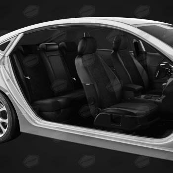 7 599 р. Авточехлы ЛАДА Largus (21-) экокожа-алькантара 5 мест задняя спинка 40х60 черные комплект AVTOLIDER AVTOLIDER vz29-2186-ec14  с доставкой в г. Пермь. Увеличить фотографию 5