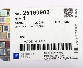 10 749 р. Датчик кислорода CHEVROLET Cobalt OE GENERAL MOTORS 25180903  с доставкой в г. Пермь. Увеличить фотографию 5