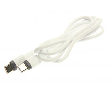 299 р. Кабель USB Type C-USB Type C 1м XO XO nb208b white  с доставкой в г. Пермь. Увеличить фотографию 1
