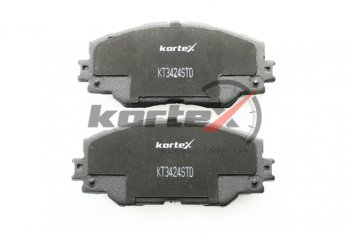2 199 р. Колодки тормозные передние (4шт.) KORTEX Toyota Auris E210 хэтчбэк 5 дв. (2018-2020)  с доставкой в г. Пермь. Увеличить фотографию 3