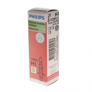 619 р. Лампа 24V H1 70W P14.5s Master Life PHILIPS PHILIPS 13258mlc1  с доставкой в г. Пермь. Увеличить фотографию 2