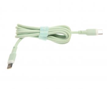 299 р. Кабель USB Type C-USB Type C 1м XO XO nb208b green  с доставкой в г. Пермь. Увеличить фотографию 1