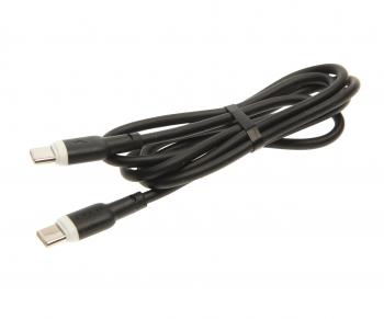 299 р. Кабель USB Type C-USB Type C 1м XO XO nb208b black  с доставкой в г. Пермь. Увеличить фотографию 1