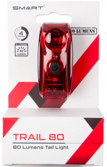 1 149 р. Фонарь велосипедный задний 4 функции NO NAME smart trail 80  с доставкой в г. Пермь. Увеличить фотографию 1
