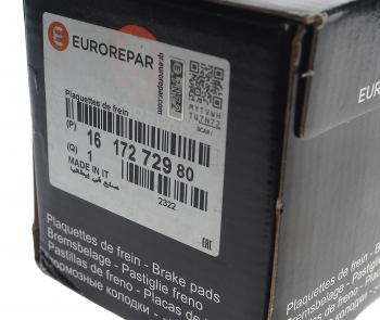 3 199 р. Колодки тормозные CITROEN Berlingo (08-) передние (4шт.) EUROREPAR EUROREPAR 1617272980  с доставкой в г. Пермь. Увеличить фотографию 2
