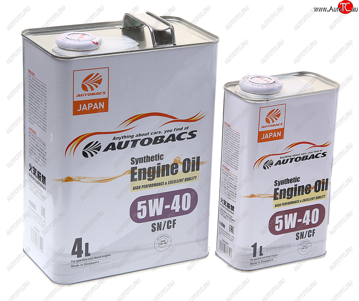 3 899 р. Масло моторное ENGINE OIL 5W40 синт.4л+1л Сингапур AUTOBACS AUTOBACS a00032432-5401  с доставкой в г. Пермь