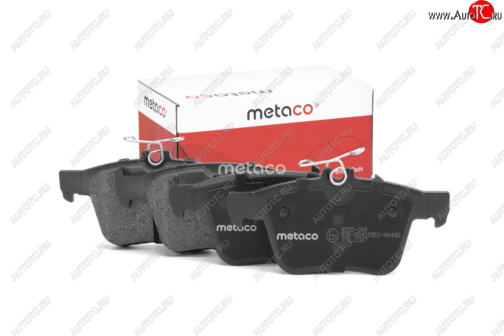 1 199 р. Колодки тормозные VW Golf (14-) AUDI A3 (12-),TT задние (4шт.) METACO METACO 3010-169 METACO 3010-169  с доставкой в г. Пермь