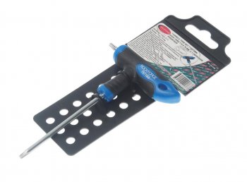 319 р. Ключ TORX Т-образный T15х75мм с резиновой ручкой с держателем ROCKFORCE ROCKFORCE rf-76715g  с доставкой в г. Пермь. Увеличить фотографию 1