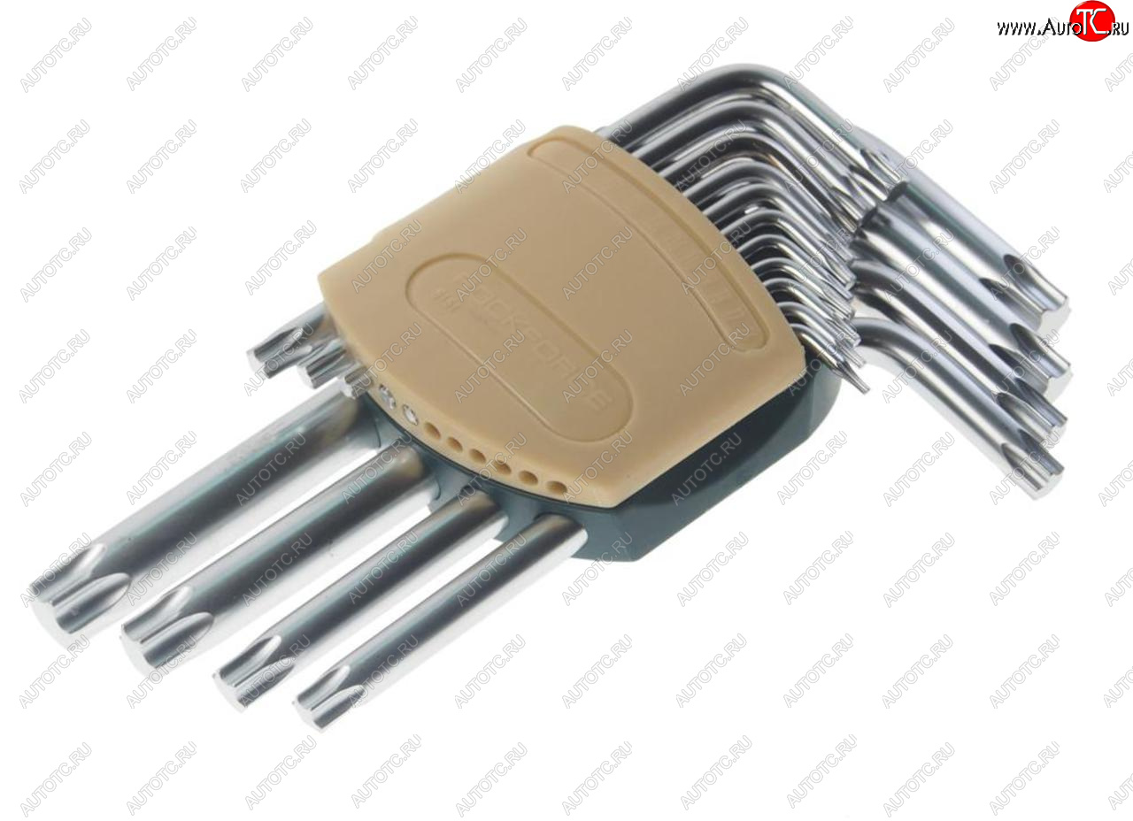 1 439 р. Набор ключей TORX Т6-Т60 Г-образных 15 предметов с держателем ROCKFORCE ROCKFORCE rf-5151  с доставкой в г. Пермь