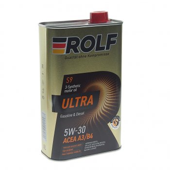 1 499 р. Масло моторное Ultra A3B4 5W30 синт.1л ROLF ROLF 323103  с доставкой в г. Пермь. Увеличить фотографию 1