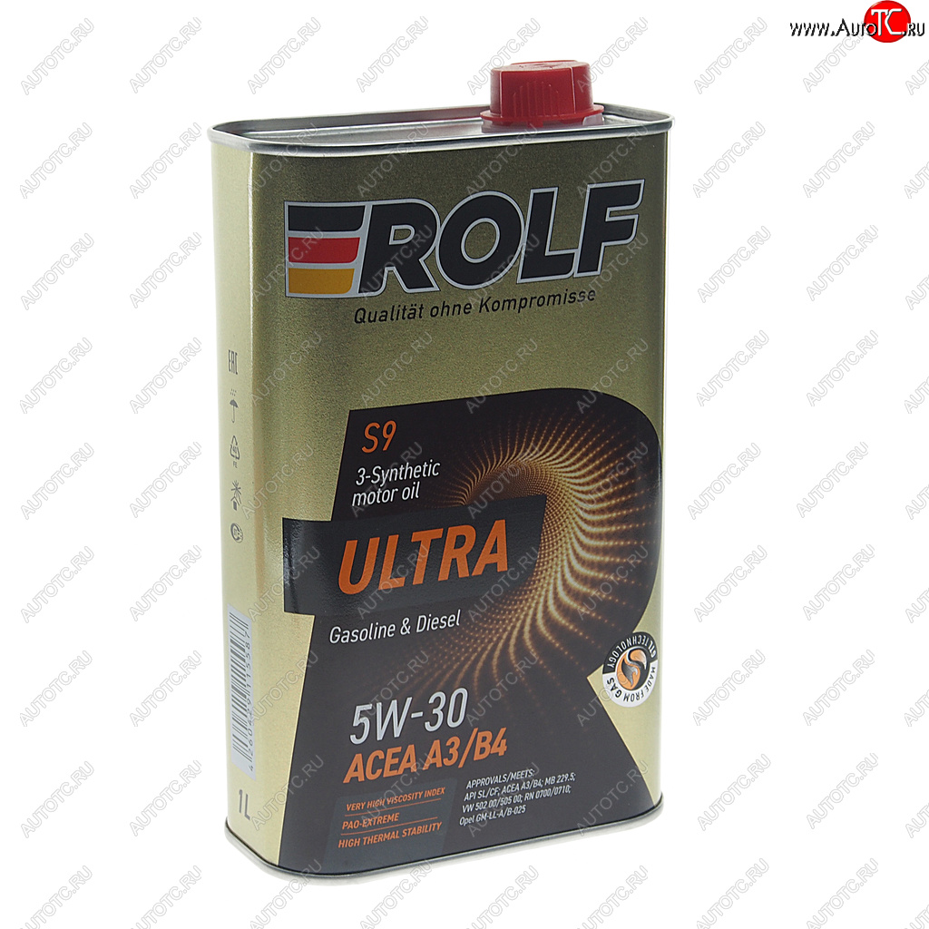 1 499 р. Масло моторное Ultra A3B4 5W30 синт.1л ROLF ROLF 323103  с доставкой в г. Пермь