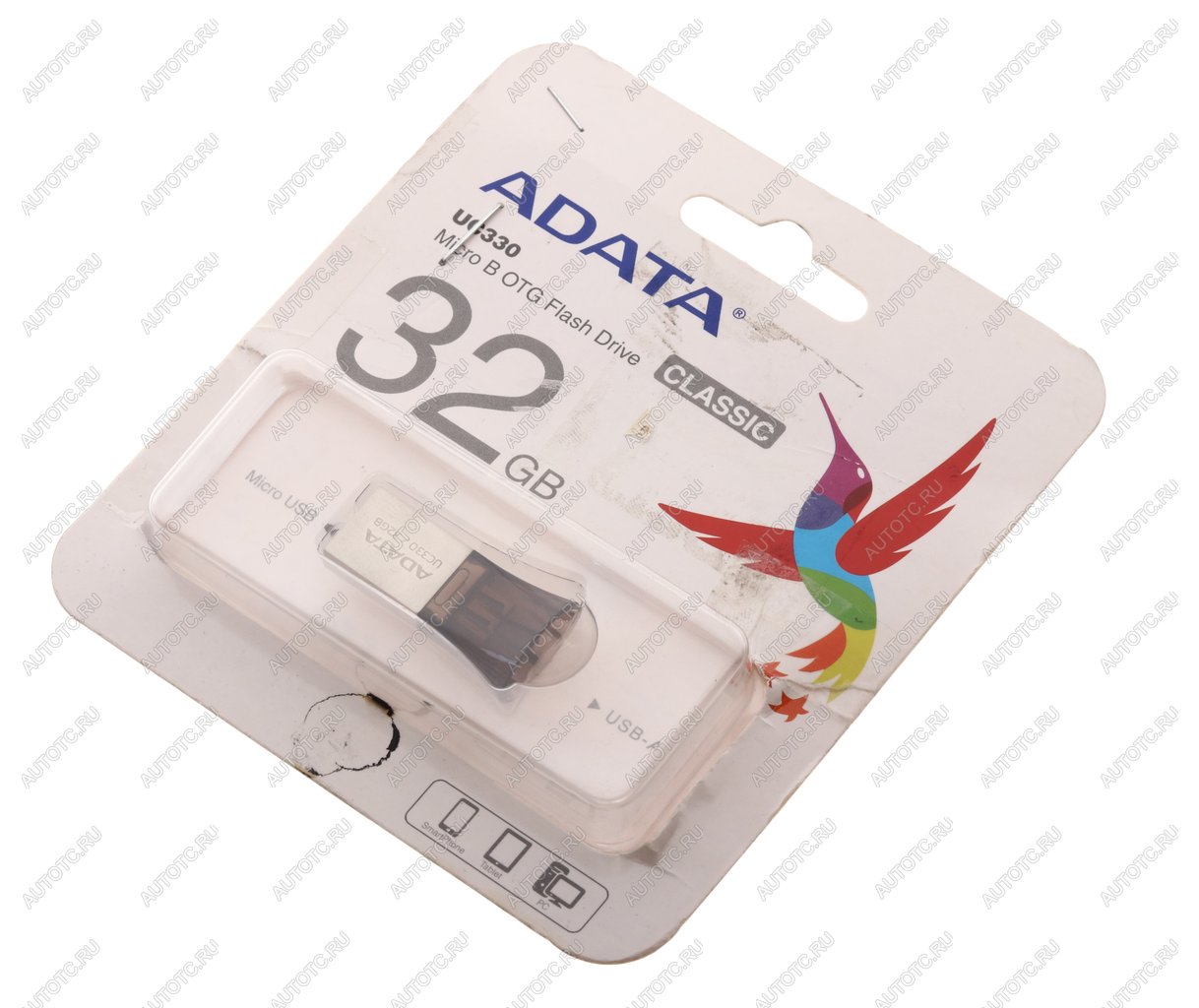 759 р. Карта памяти USB 32GB A-DATA A-DATA auc330-32g-rbk  с доставкой в г. Пермь