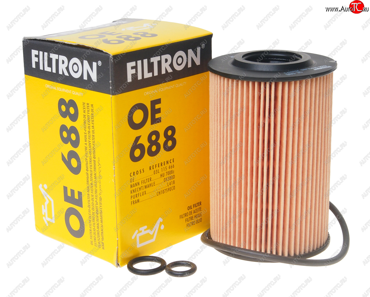 379 р. Фильтр масляный VW Golf 5,Tiguan,Passat AUDI A3 SKODA FILTRON FILTRON oe688  с доставкой в г. Пермь