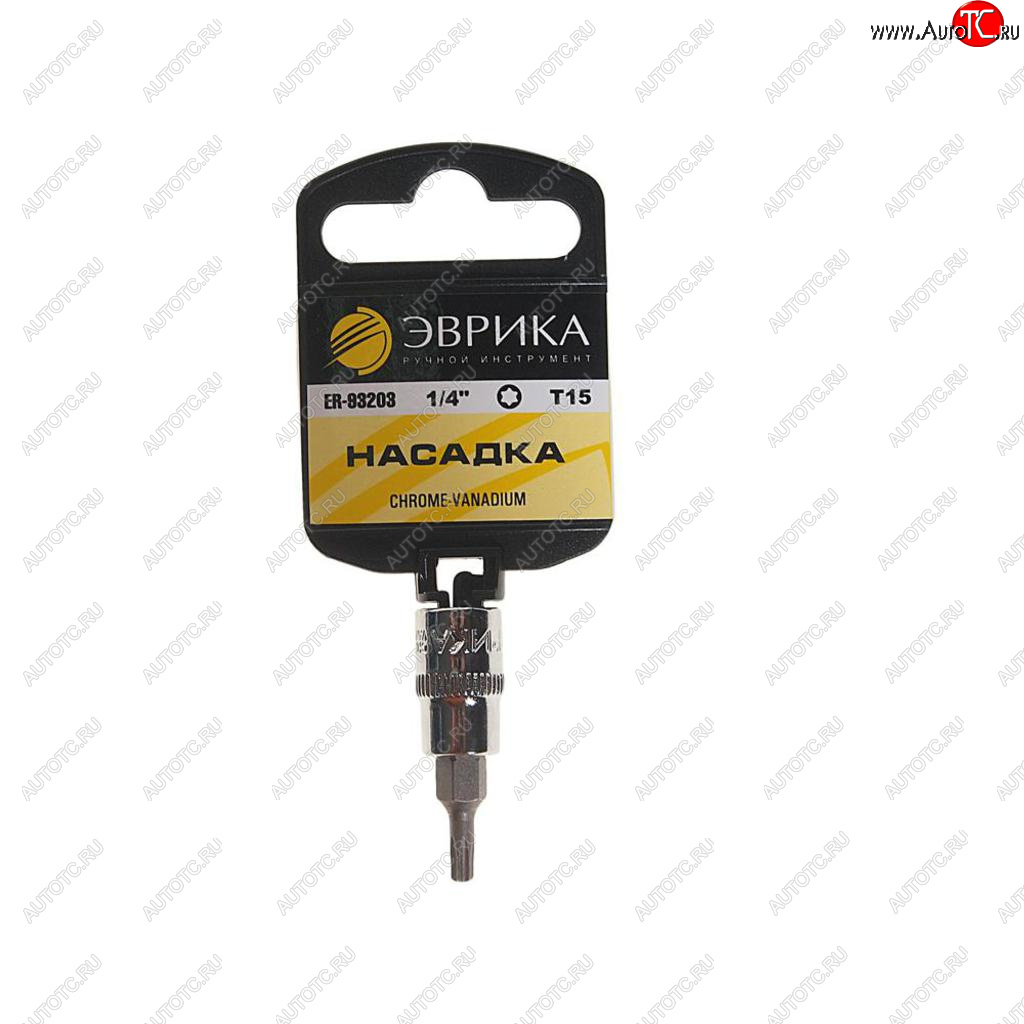 30 р. Бита-головка 14 TORX T15х37мм с держателем ЭВРИКА ЭВРИКА er-93203h  с доставкой в г. Пермь