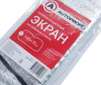298 р. Шторка автомобильная для лобового стекла 140х70см светоотражающая AUTOPROFI AUTOPROFI sun-100 (l)  с доставкой в г. Пермь. Увеличить фотографию 4