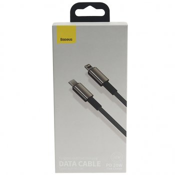 499 р. Кабель iPhone (5-)-USB Type C 1м черный BASEUS BASEUS catlwj-01  с доставкой в г. Пермь. Увеличить фотографию 2