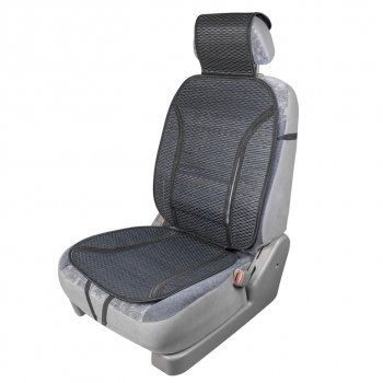 1 069 р. Накидка на сиденье массажная бамбуковая черная SKYWAY SKYWAY s01302044  с доставкой в г. Пермь. Увеличить фотографию 2