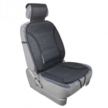 1 069 р. Накидка на сиденье массажная бамбуковая черная SKYWAY SKYWAY s01302044  с доставкой в г. Пермь. Увеличить фотографию 4