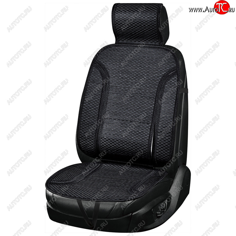 1 069 р. Накидка на сиденье массажная бамбуковая черная SKYWAY SKYWAY s01302044  с доставкой в г. Пермь