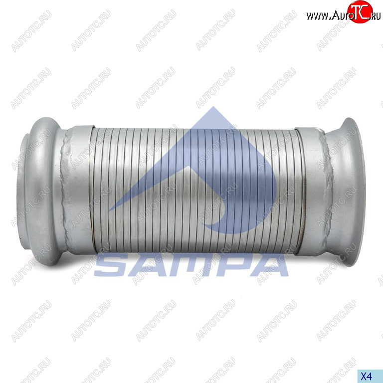 2 189 р. Гофра VOLVO глушителя с фланцем (L=215x103) (ЕВРО-5) SAMPA SAMPA 076.215  с доставкой в г. Пермь