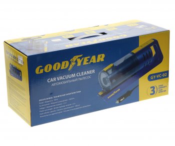 5 199 р. Пылесос автомобильный 12V 80W 5500Pa (3 насадки) синий GOODYEAR GOODYEAR gy000192  с доставкой в г. Пермь. Увеличить фотографию 4