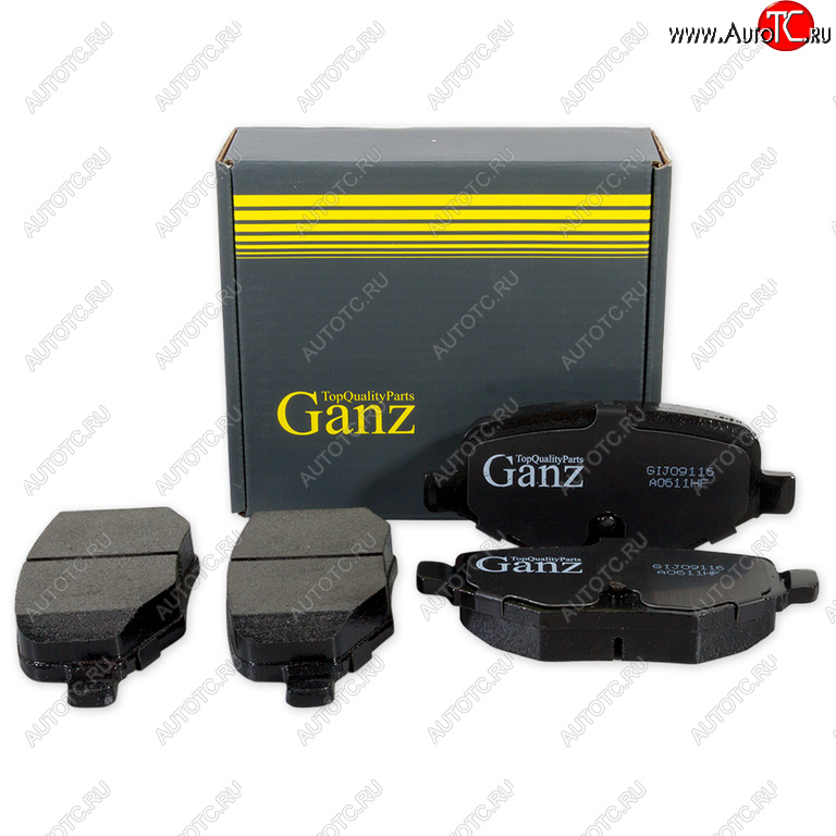 1 789 р. Колодки тормозные FORD Explorer (-11) задние (4шт.) GANZ GANZ gij09116 GANZ gij09116  с доставкой в г. Пермь