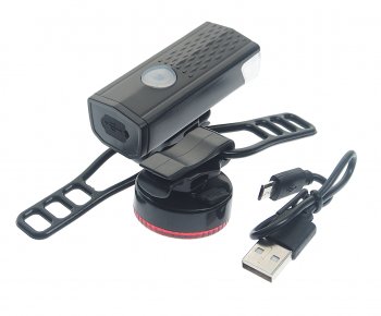 629 р. Фонарь велосипедный набор USB кабель с аккумулятором NO NAME bz-1770  с доставкой в г. Пермь. Увеличить фотографию 2