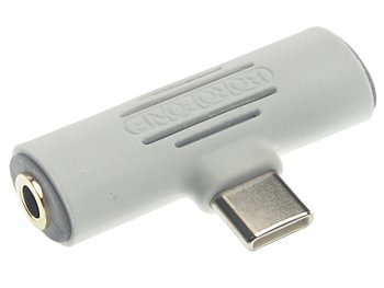 274 р. Переходник USB Type C на jack 3.5 + зарядка белый BOROFONE BOROFONE bv8 white  с доставкой в г. Пермь. Увеличить фотографию 2
