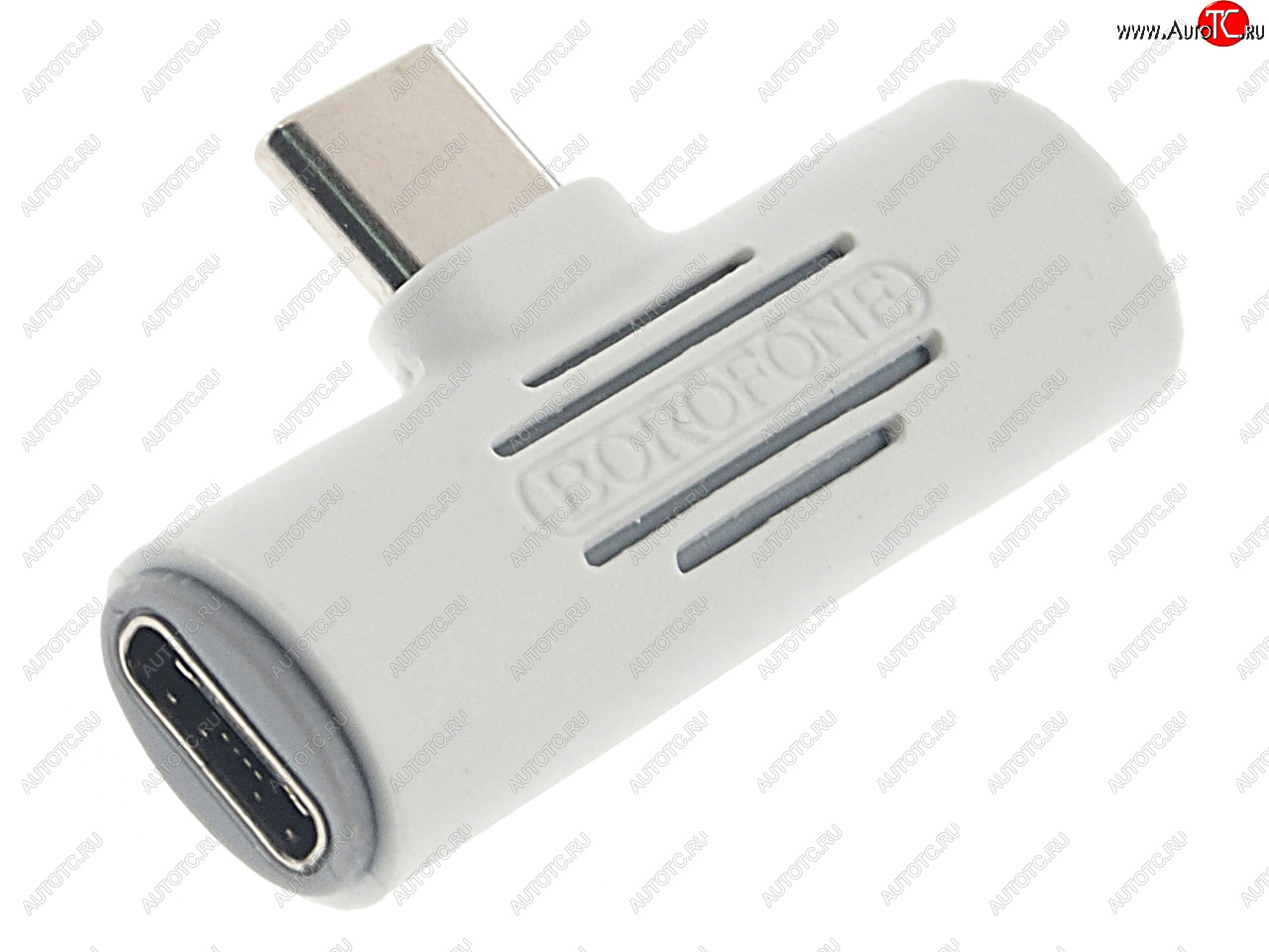 274 р. Переходник USB Type C на jack 3.5 + зарядка белый BOROFONE BOROFONE bv8 white  с доставкой в г. Пермь