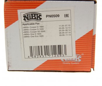 2 899 р. Колодки тормозные MINI Cooper (06-) задние (4шт.) NIBK NIBK pn0509 NIBK pn0509  с доставкой в г. Пермь. Увеличить фотографию 3