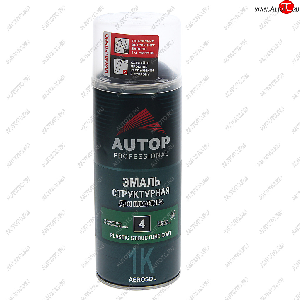 679 р. Краска для бамперов черная структурная 520мл аэрозоль AUTOP AUTOP atp-a07584  с доставкой в г. Пермь