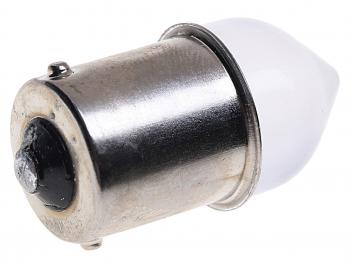 81 р. Лампа светодиодная 12V R5W BA15s конус матовая линза LED 9 SMD 3030 White MISTAR MISTAR mis-131159  с доставкой в г. Пермь. Увеличить фотографию 1