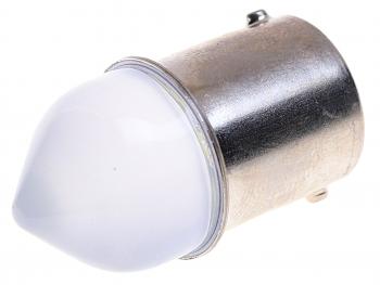 81 р. Лампа светодиодная 12V R5W BA15s конус матовая линза LED 9 SMD 3030 White MISTAR MISTAR mis-131159  с доставкой в г. Пермь. Увеличить фотографию 2