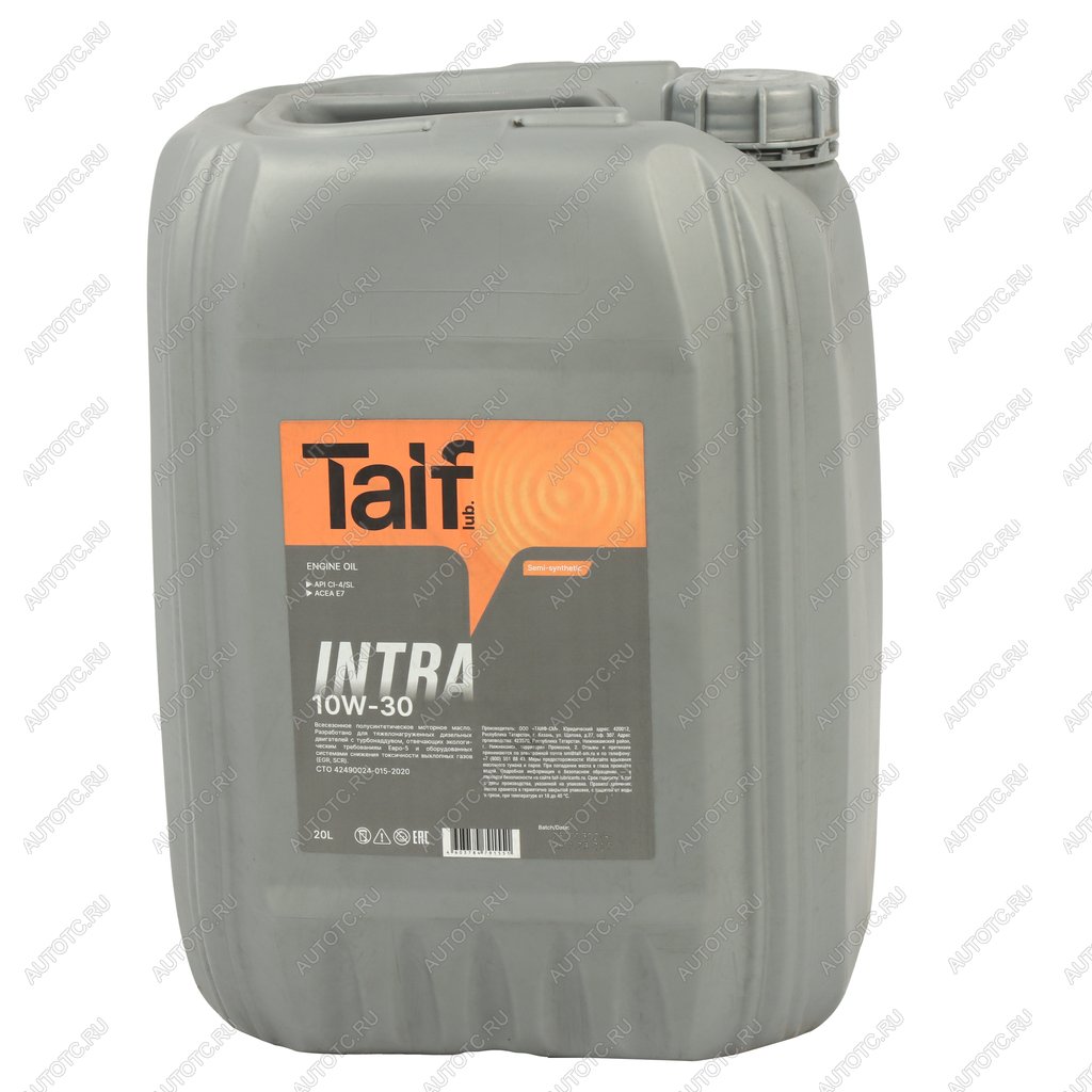 7 699 р. Масло дизельное INTRA 10W30 E7CI-4SL псинт.20л TAIF TAIF 212027  с доставкой в г. Пермь