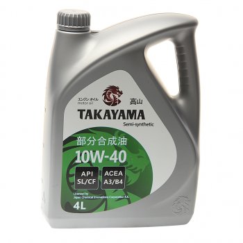 2 199 р. Масло моторное API SLCF 10W40 псинт.4л TAKAYAMA TAKAYAMA 605518  с доставкой в г. Пермь. Увеличить фотографию 1