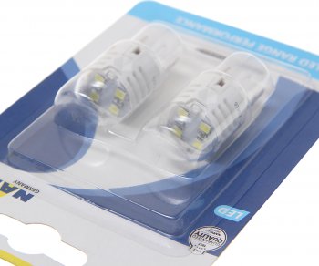 1 289 р. Лампа светодиодная 12V W21W 1.75W W3x16d 6500K блистер (2шт.) White Range Perfomance LED NARVA NARVA 180994000  с доставкой в г. Пермь. Увеличить фотографию 2