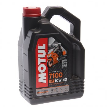 6 799 р. Масло моторное для 4-х тактных двигателей 7100 ESTER 4T 10W40 синт.4л MOTUL MOTUL 104204  с доставкой в г. Пермь. Увеличить фотографию 1